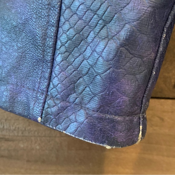 Disney Descendants 3 Girl's Mal Faux Leather Moto Jacket Halloween Costume - Picture 6 of 11